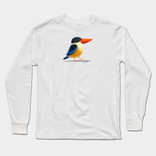 Black Capped Kingfisher Long Sleeve T-Shirt